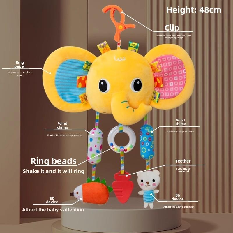 Baby Bedroom Baby Mobile With Plush Monkey Wind Chime For Crib Decor