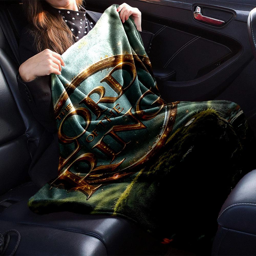 1pc Lord of the Rings Flannel Blanket Soft Warm Throw for Home, Office, Travel, All-Season Cozy Bedding GiftL1293