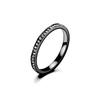 Niche Light Luxury Full Diamond Stainless Steel Women's Ring, Colorfast & Fashionable, Titanium Steel Band, Perfect for Couples