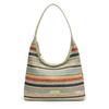 Rainbow tote bag women's new seaside woven bag large capacity versatile underarm shoulder bag