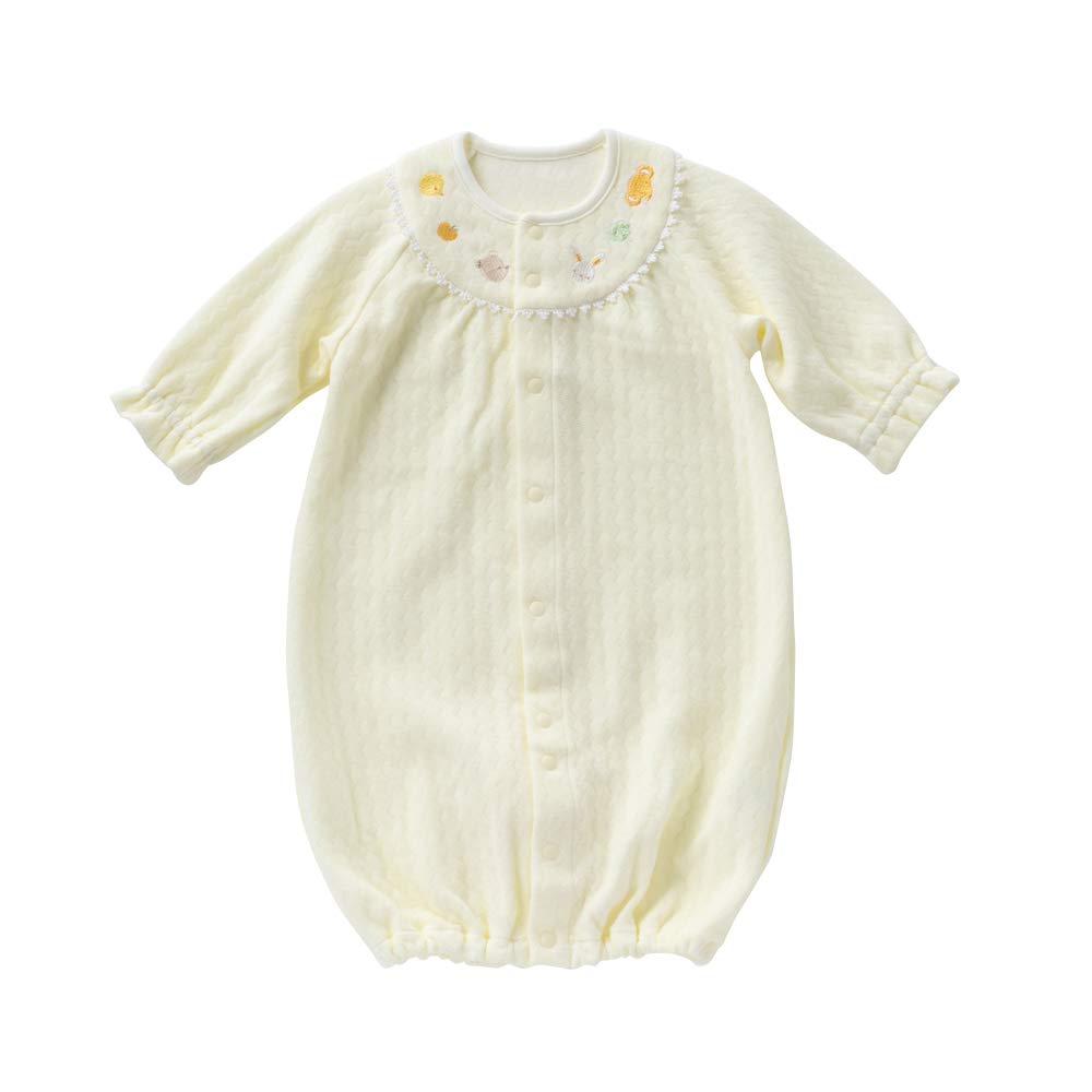 De Coco Bonded Spur All with and Chick Embroidery Snap Newborn Baby Made In Japan Cremé Two-Way Bear, Rabbit, Elephant, [Crotch Replacement/2way]