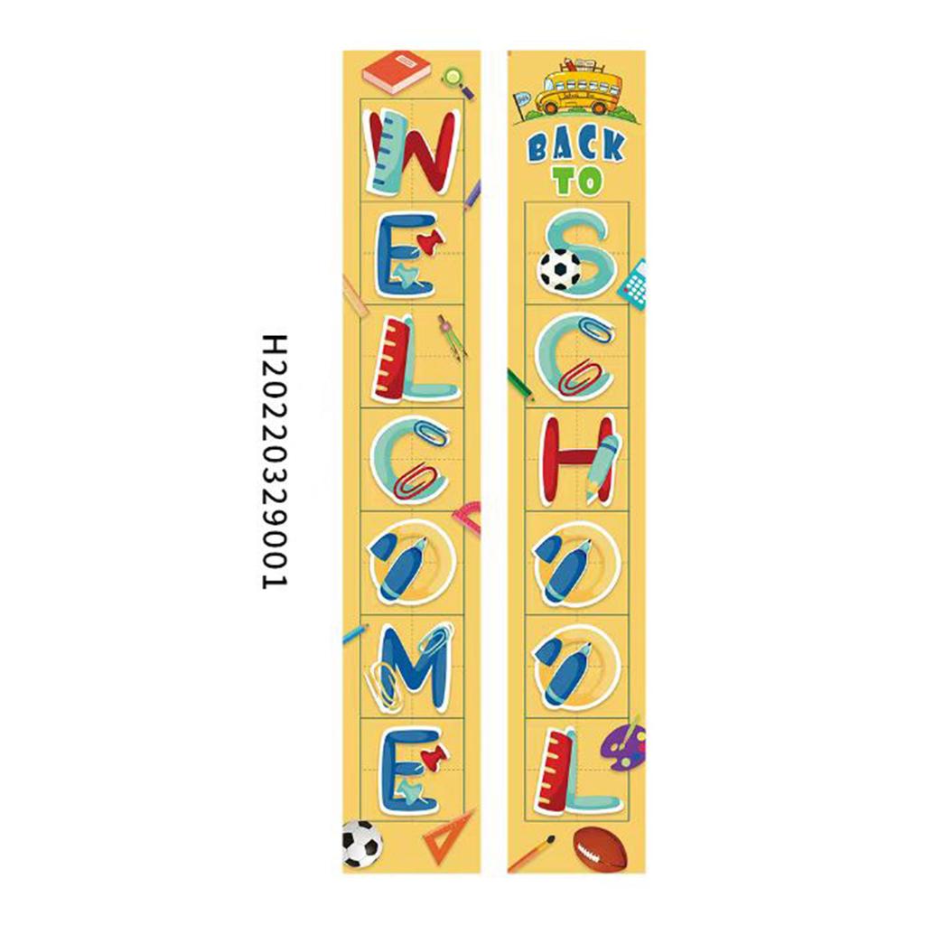 180X30 Opening School Classroom Door Atmosphere Decoration Polyester Cloth Couplet Flag Customization