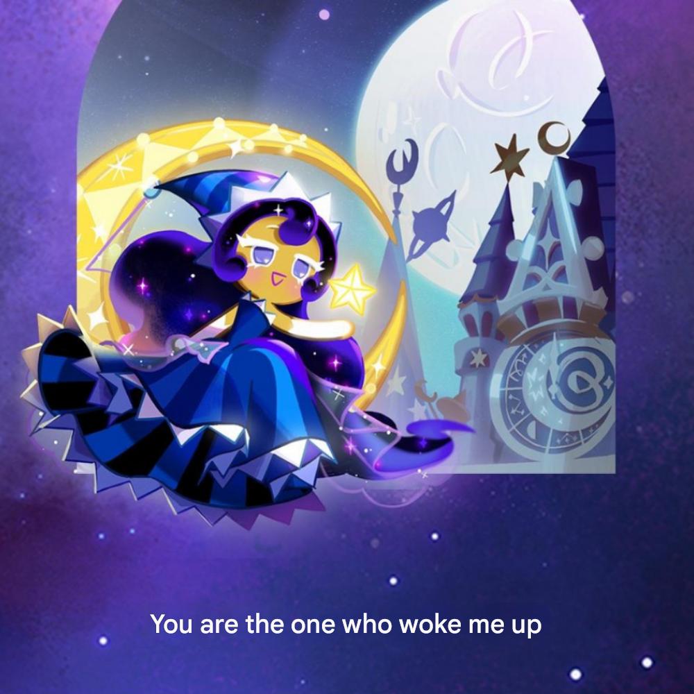 Cookie Run Mood Light Aurora Sleep Light Nursing Light Bedtime Light Rechargeable Children's Room Interior Housewarming Gift, Sea Fairy