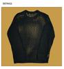 Men's Summer Knitwear: Trendy Long Sleeve Fishnet Cardigan for Sun Protection