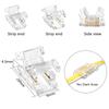 10 pièces Connecteurs de Bande LED COB 8mm/10mm Connecteurs Réutilisables pour Lumière d'Armoire DIY Connecteurs de Fil 2 Broches Sans Soudure Projets d'Éclairage