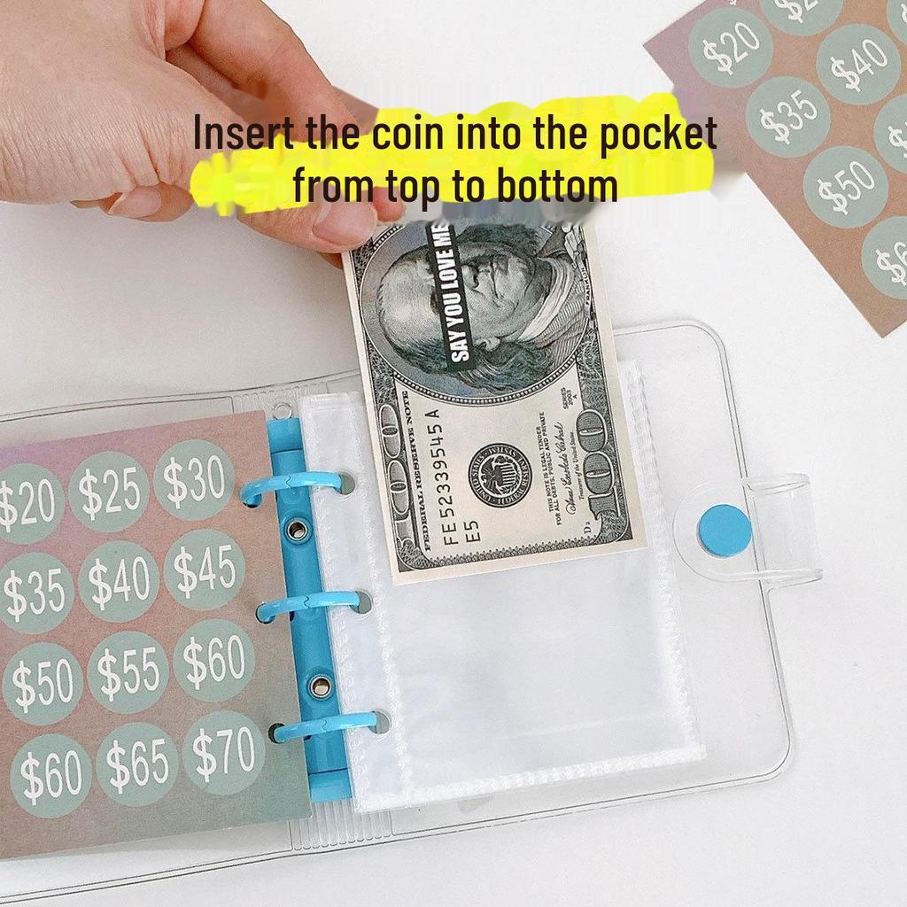 Mini 3-håls kuvertsparbok: Spara 1000 dollar!