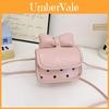 Girl Mini Shoulder Bag With Butterfly Bow Design For Daily Use