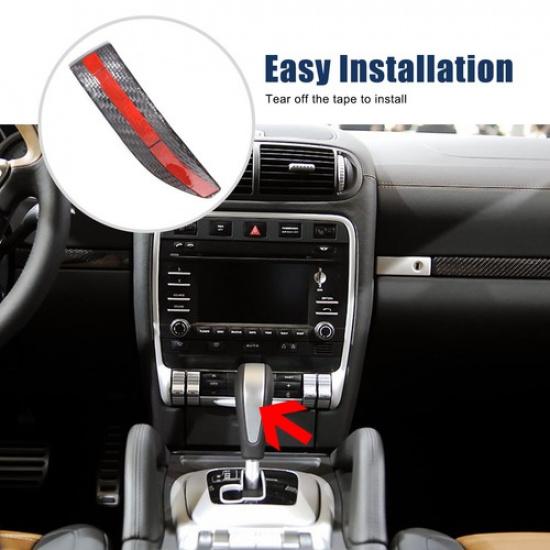 Kryt hlavy hlavice řadicí páky auta z pravého karbonového vlákna pro Porsche Cayenne 957 2004-09