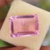 RARE Pink NATURAL Brazilian Topaz 75 Ct Emerald Cut CERTIFIED Loose Gemstone