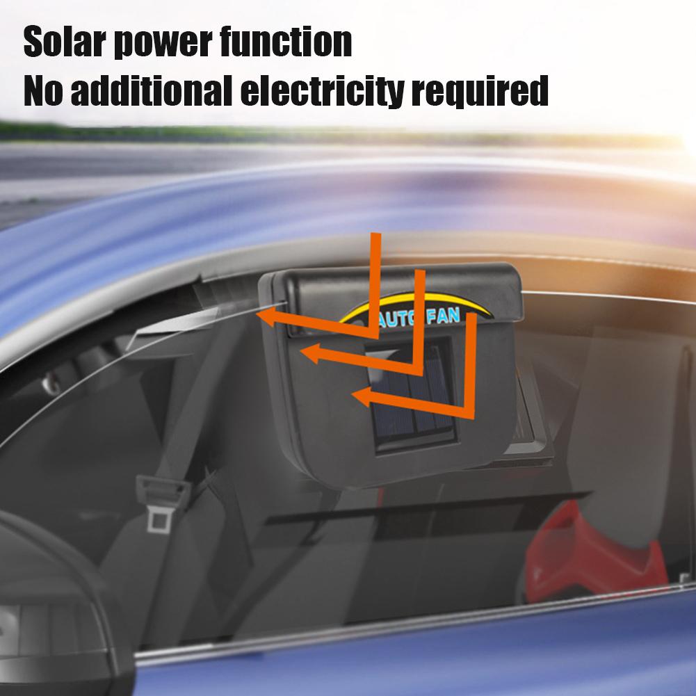 Car Air Vent Fan Car Exhaust Fan Car Ventilation Fan Solar Power Car Auto Air Vent Cooling Ventilation System Heater Exhaust Fan