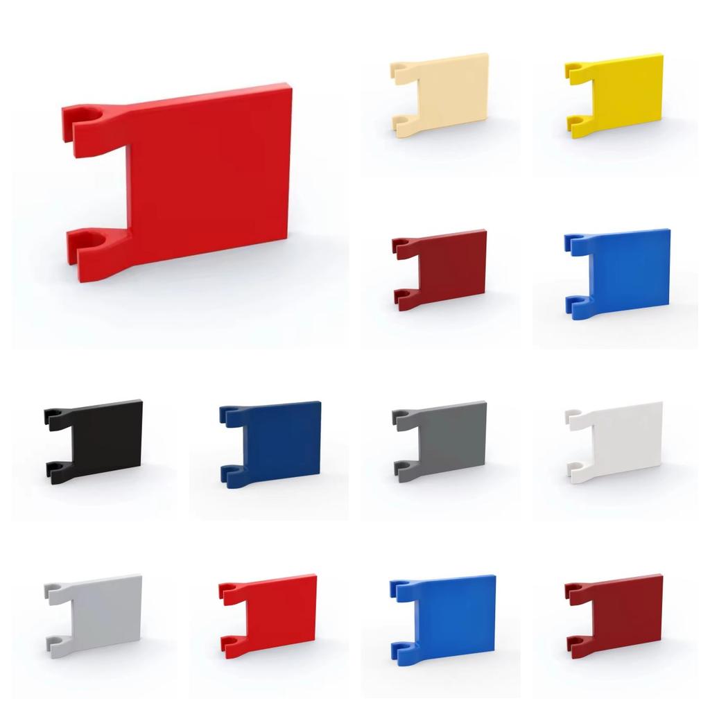 50ks 2335 Vlajka 2x2 Čtvercové Stavební Kostky 60779 Hradní Dekorace Kostky Částicový Puzzle Nápad Hračka Dětské Narozeninové Dárky