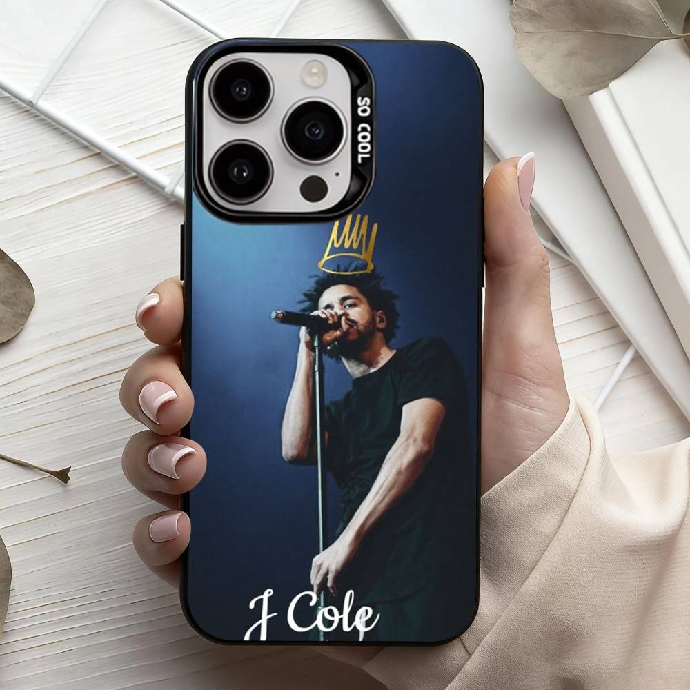 Rapper Singer J-J C-Cole-E Phone Case For iPhone17,16,15,14,13,12,11 Plus,Pro Max Candy Silver Plated Inside Cover
