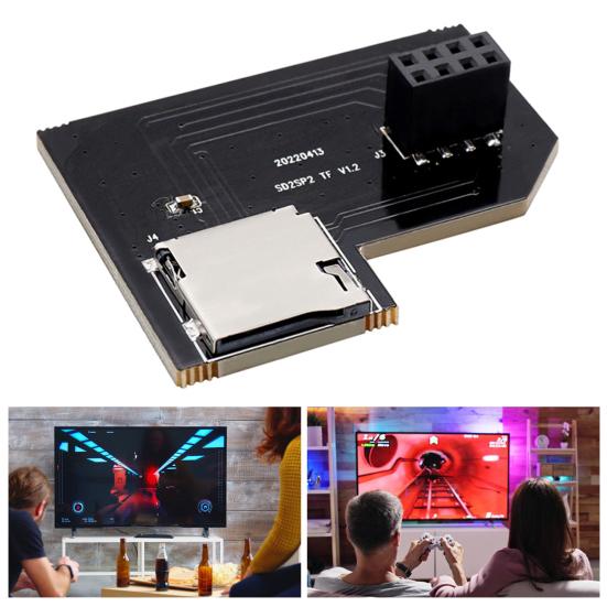 Yousheng TF/SD SP2 Adapter for SD2SP2 Pro Large Capacity SDL Micro S.D Card Reader for GameCube Homebrew And Game Backup Loading Gaming Accessories