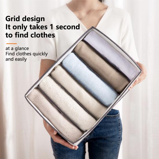 

Органайзер для шкафа, многоразовые предметы домашнего обихода, гибкий ящик, тканевый разделитель, контейнер, функциональный, компактный, моющийся