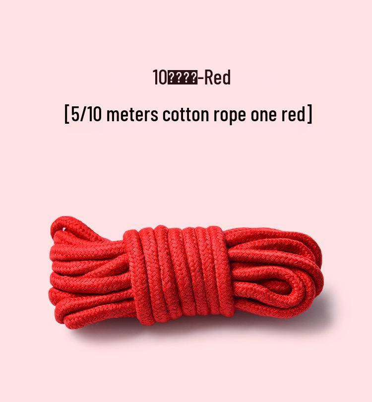 Soft Imitation Hemp Rope - Red, Pink, Black - 5 & 10 Meters - Gentle on Hands