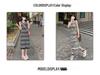 2025 Korean Style Chic Striped Sleeveless Midi Vest Dress for Women - Slim Fit