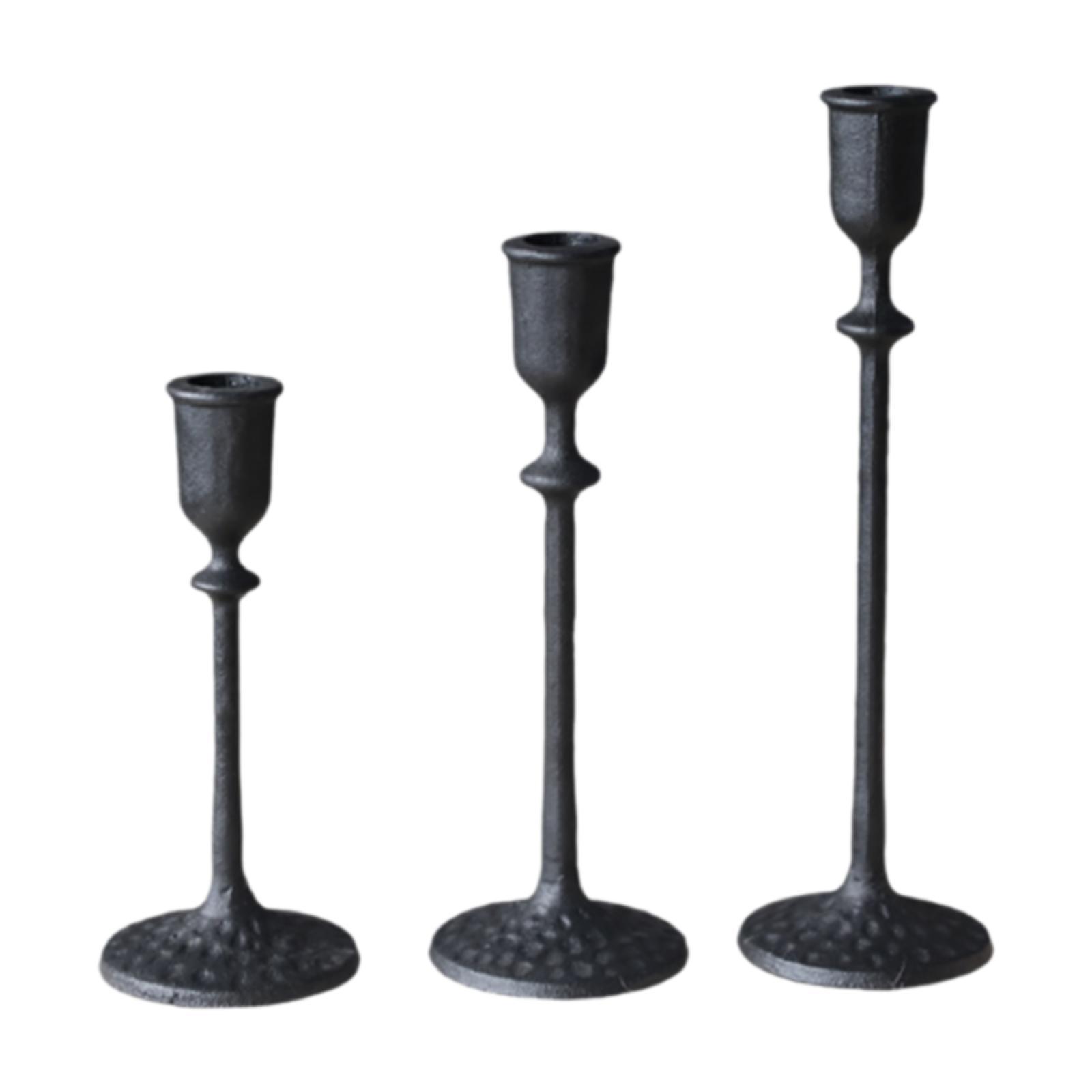 3x Candle Holder Candlestick Holder Party Supplies Dinner Table Ornament for