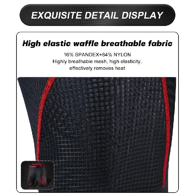 Pantalones Cortos de Ropa Interior para Ciclismo para Hombre X-TIGER con Acolchado 5D, Deportivos para Montar en Bicicleta, Bicicleta, MTB, Forro con Pinzas Antideslizantes en las Piernas
