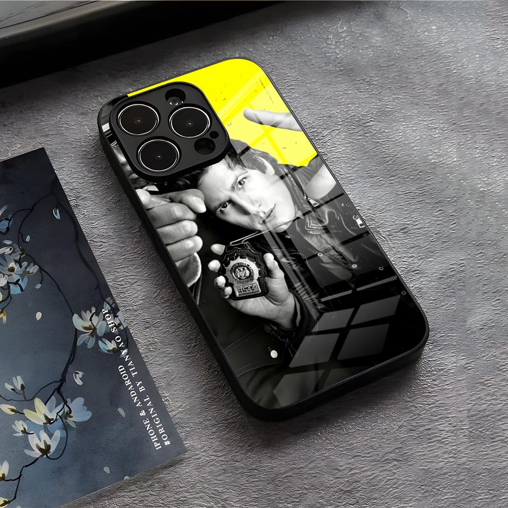 B-Brooklyn Nine-Nine 99 Handyhülle Für IPhone 17 Air 16 E Pro Max 15 14 13 Mini 12 Pro 11 Max Plus Schwarze Glasabdeckung