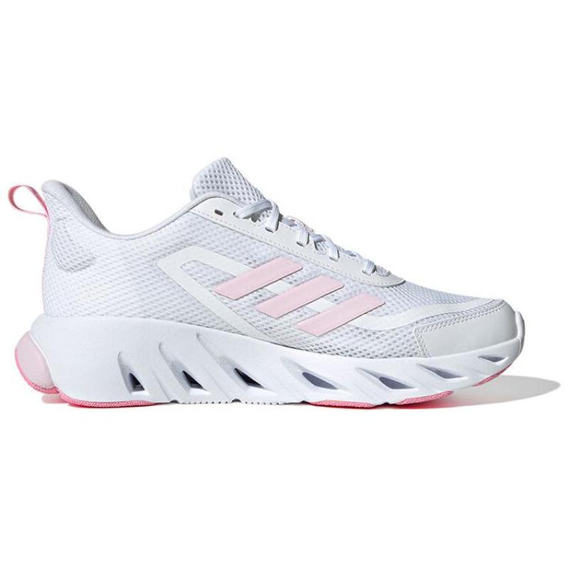 Adidas Slip Resistant Abrasion Resistant Low top Casual Shoes Women's White Pink Sneakers JH9855