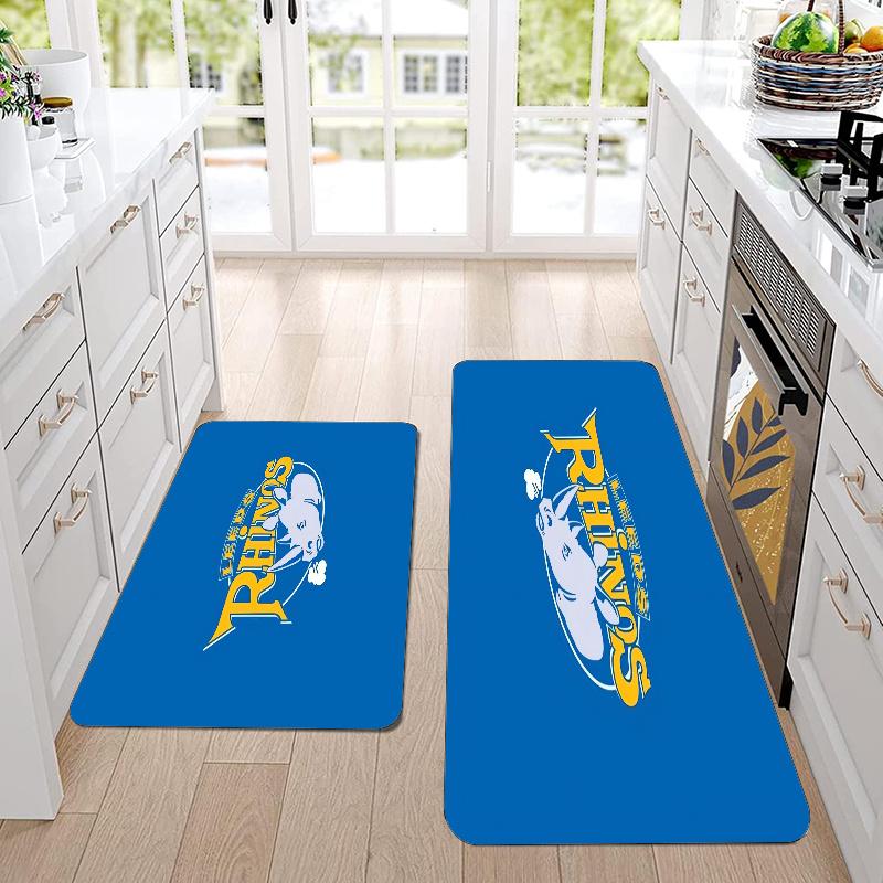 Leeds Rhinos Flannel Area Rug Soft Kitchen Floor Mat Non Slip Carpet Room Decor
