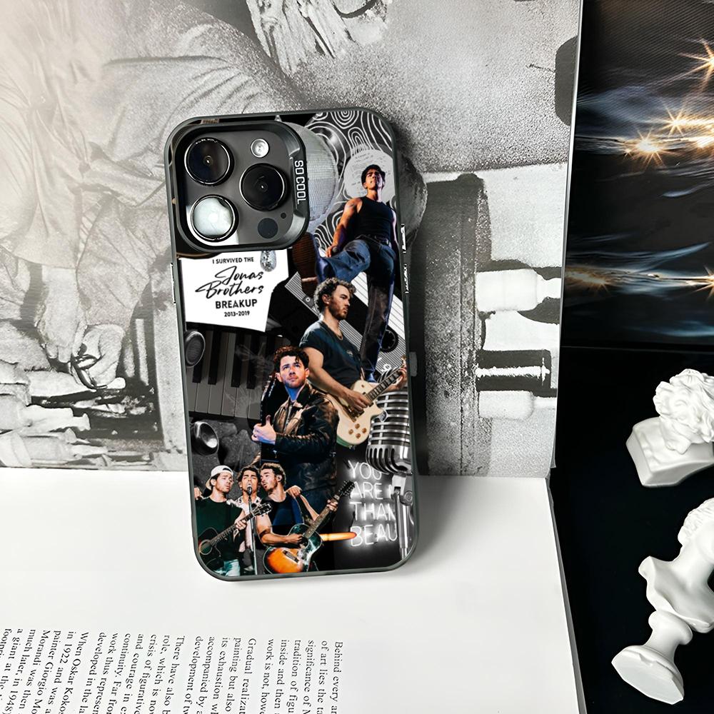 Singer Jonas B-Brothers Phone Case Matte Colored Silver For IPhone 16 17 15 14 13 12 11 Pro Max Plus XS X Shockproof Hard Cover