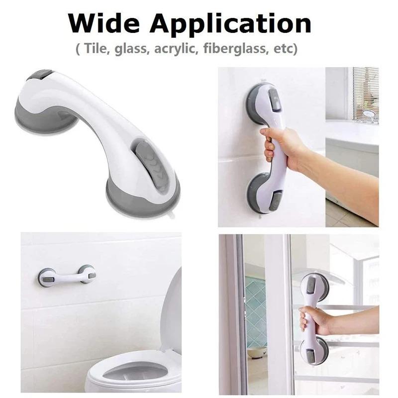 Shower Handle Grab Bars Ultra Grip Dual Locking Safety Suction Cups Helping Handle Anti Slip Support for Toilet Bathroom