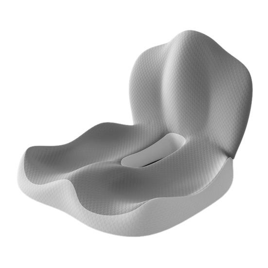 Sittepute med Ergonomisk Design Ryggstøtte Sklisikker Memoryskum Lett Bærbar Smertelindrende Sittepute