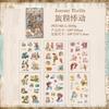 1pack/6pcs PET Retro Label Sticker Pack, Elegant Label Motifs Ideal for Decorating Journals, Diaries Gift Boxes to Enhance