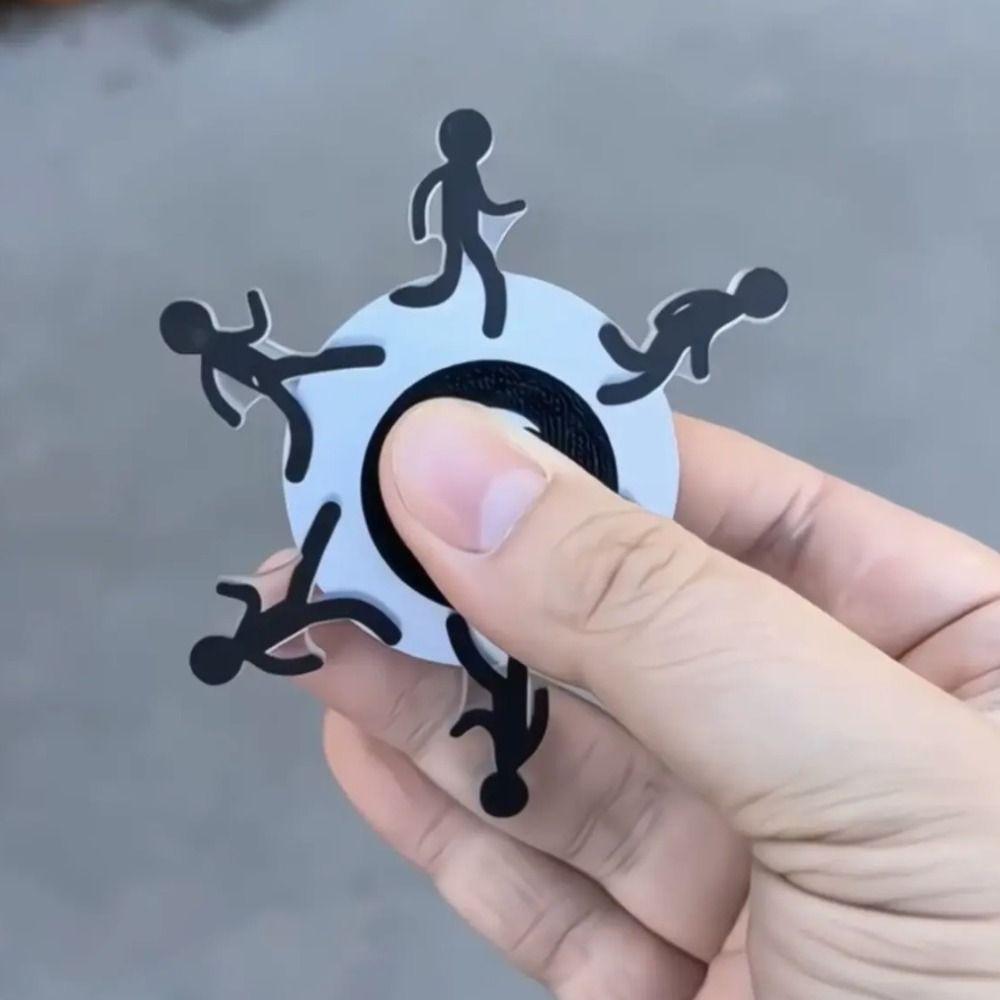 2pcs Metal Fidget Spinner Stick Man Hand Spinning Puzzle Toy Finger Spinner  Kids Toys