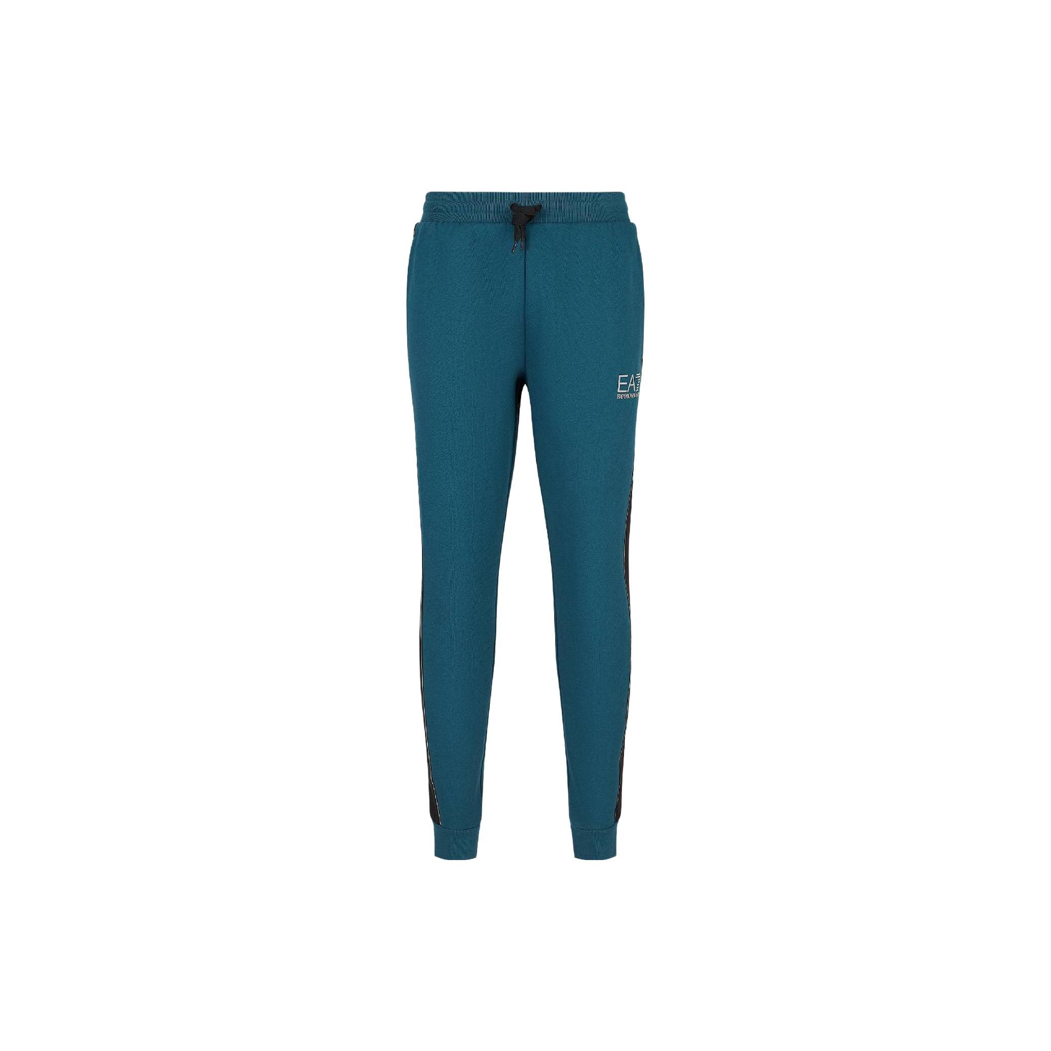 Emporio Armani Letter And Number Print Elastic Waist Mid-Rise Cuffed Casual Pants Men pants Blue 6LPP60-PJ07Z-1857 XL