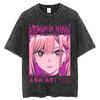 Hot Anime My Dress Up Darling Kitagawa Marin Printed Tshirt High Quality Washed Cotton T-shirts Harajuku Casual Tops Unisex