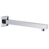 Square Stainless Steel 201 Silver Shower Support Arm 30 Cm