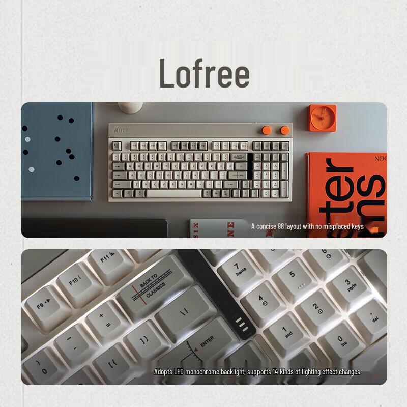 Tastiera Meccanica Lofree OE918 DOT 98 a Tre Modalità