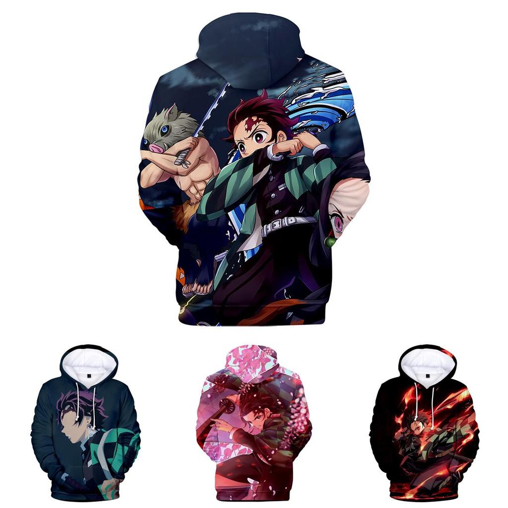 Vibrant Demon Slayer Kimetsu No Yaiba 3d Printed Hoodie Sweatshirt For Casual Wear