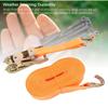 2 Set 7mx25mm Heavy Duty Ratchet Tie Down Strap Orange 1 116 Inch Wide Ratchet Strap with 2 J Hook