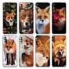 Cute Red Fox Gift Phone Case For Samsung Galaxy A52 A50 A70 A30 A40 A20E A10 A10S A20S A02S A04s A12 A22 A32 A72 5G Clear Cover