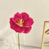 White Fake Flowers Tulip Single Stem Wedding Bouquet Flowers  Indoor Decoration