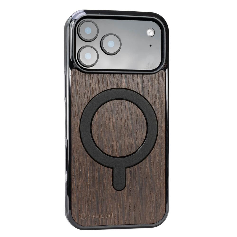 Bewood Wooden Case for iPhone 17 Pro Max Smoked OAK with MagSafe