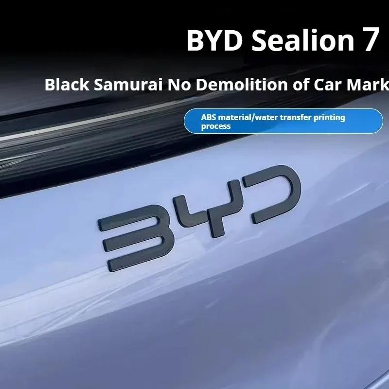Pro BYD Sealion 7 Černý Přední Znak Modifikace Černý Válečník Znak na Auto Krycí Styly Logo