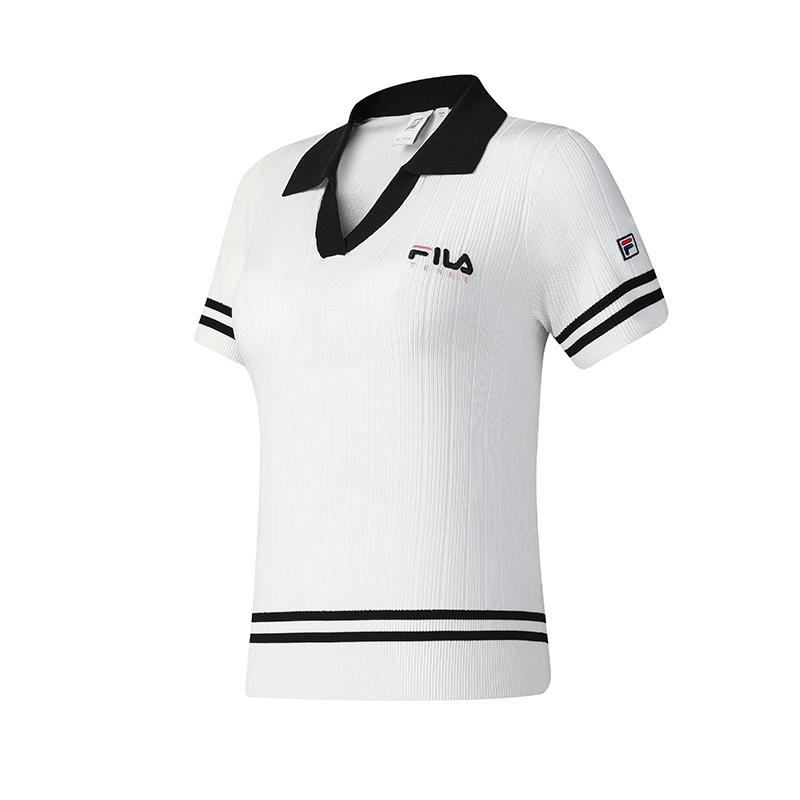 New FILA Athletics Knitwear Women's Jade White A11W523405F-WT