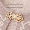 Elegant Floral Knit Two-Piece Cardigan Set for Mature Women