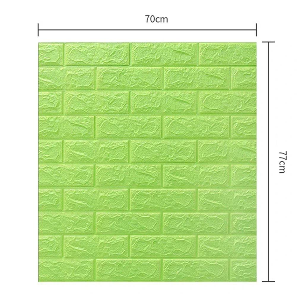70cm*77cm*3m 3D Ziegelmuster Wandaufkleber Klebepaneel Wasserdichte Wohnzimmer Tapeten Heimdekoration Luxuriöse Heimdekoration