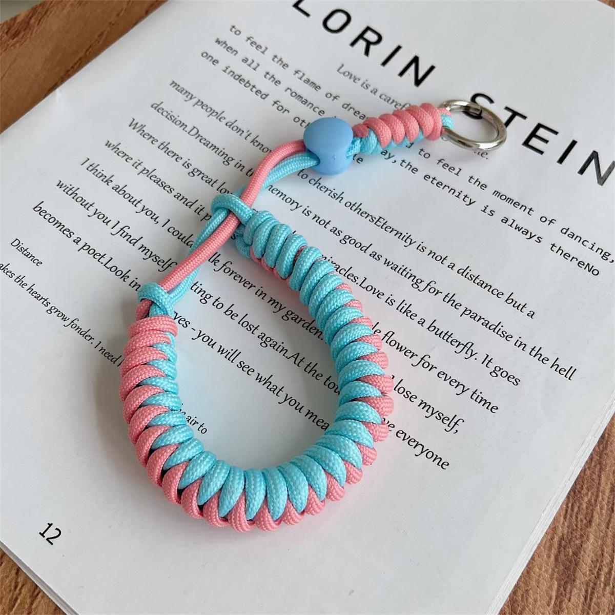 

Weave Mobile Phone Lanyard Hanging Decoration Can Be Carried Twist Rope Anti-loss Pendant Fashion Strong Wrist Short Straps Band