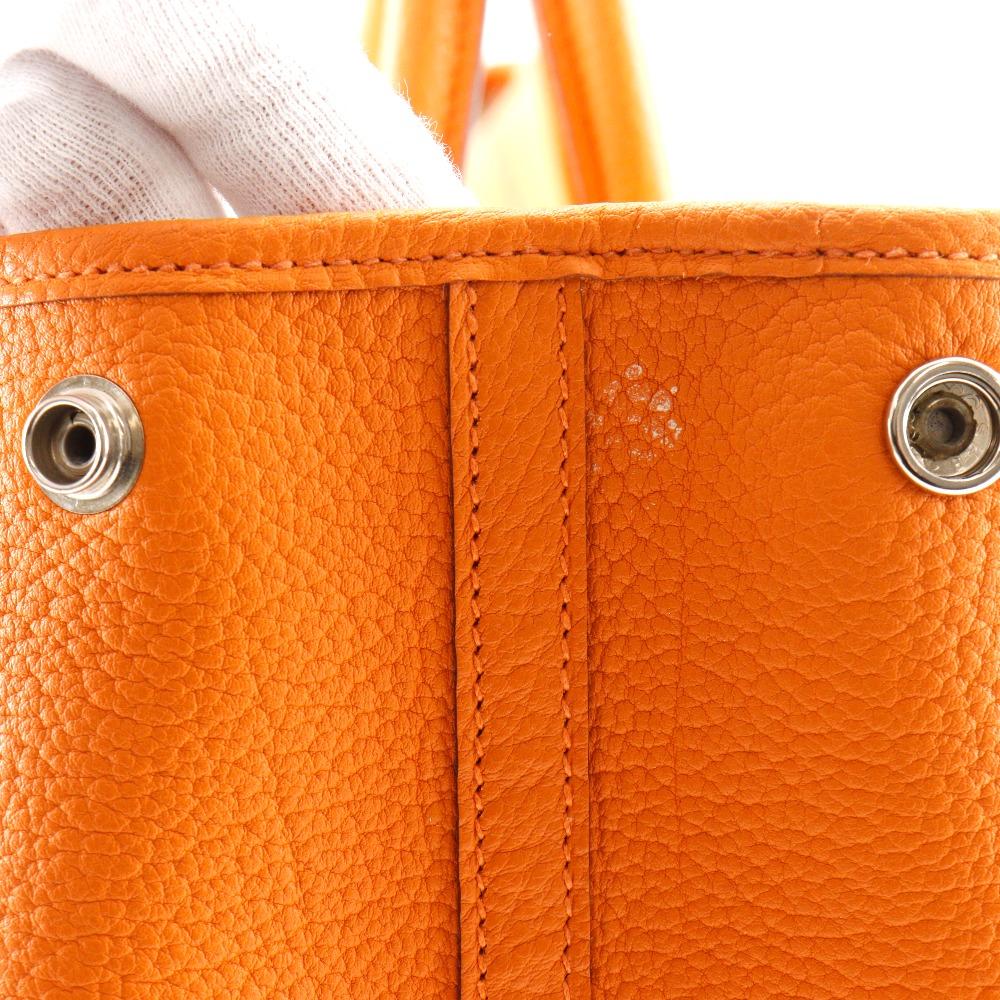 Hermes Torba Tote PM na przyjęcie w ogrodzie Pomarańczowa Negonda Kobiety Używana