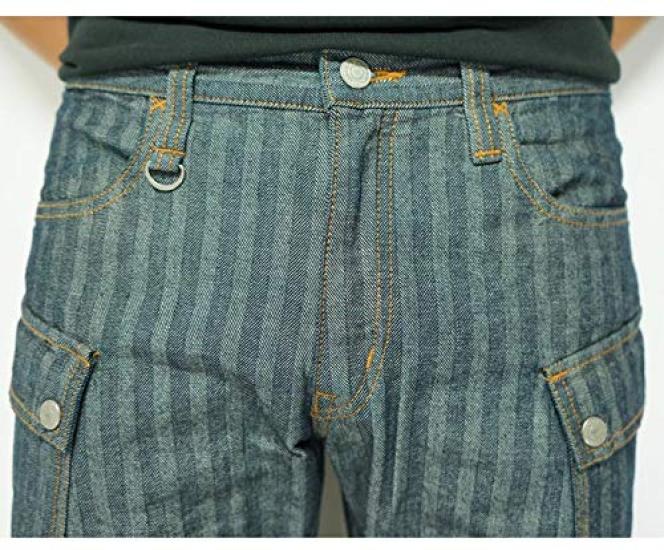 Kojima Jeans 13oz Denim Cargo Made In Pants, Japan, Men's, RNB-1127H-Herringbone-40