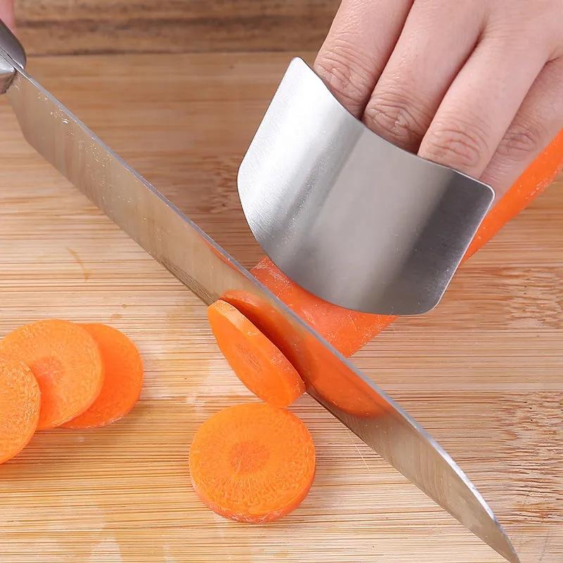 Kitchen Tool Accessories Stainless Steel Finger Guard Safety Vegetable Cutter Hand Guard Tool Kitchen Cut Finger Protector Tool