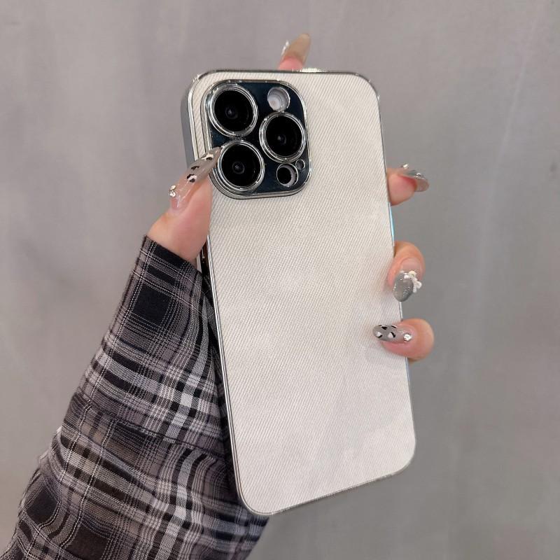 

Cowboy Pattern Electroplating Suitable IPhone 17PM Phone Case Apple 16promax New Anti Drop 15PM Protective Cover iPhone 15 Pro білий
