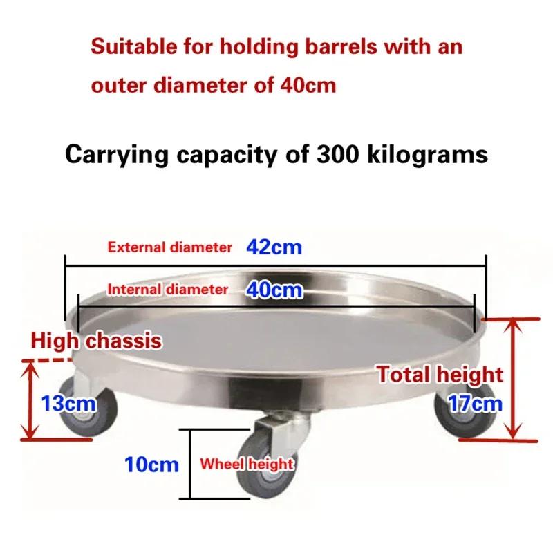 

Подставка для ведра для супа Колесная тележка Тележка для инструментов Четырехколесная маленькая тележка Переворотное устройство из нержавеющей стали Изоляционное ведро