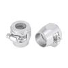 X AUTOHAUX Car Hose Finisher Clamp Water Line Clip Hose Finisher Pipe Clamp with Threaded Band Adapter Fitting 4 Pieces Silver Tone AN8